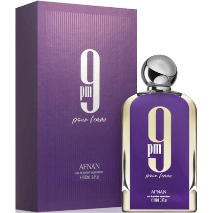 {{ BOIS_DIRIS }} - {{ AROMA_SCENT}} 9PM MAUVE POUR FEMME AFNAN EAU DE PARFUM 100 ML