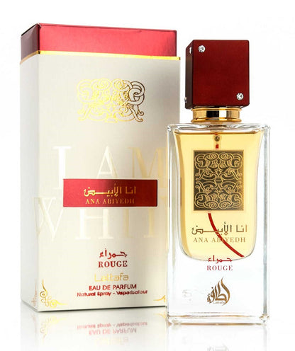 {{ BOIS_DIRIS }} - {{ AROMA_SCENT}} Eau de Parfum Ana Abiyedh Rouge 60 ml de Lattafa