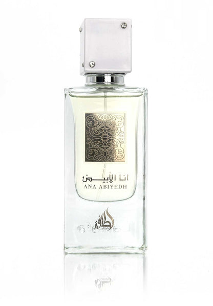 {{ BOIS_DIRIS }} - {{ AROMA_SCENT}} Eau de Parfum Ana Abiyedh Blanc 60 ml de Lattafa