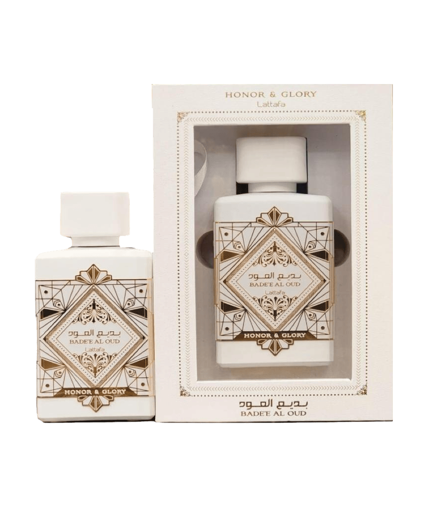 {{ BOIS_DIRIS }} - {{ AROMA_SCENT}} Eau de Parfum BADEE AL OUD HONOR & GLORY 100 ml de Lattafa