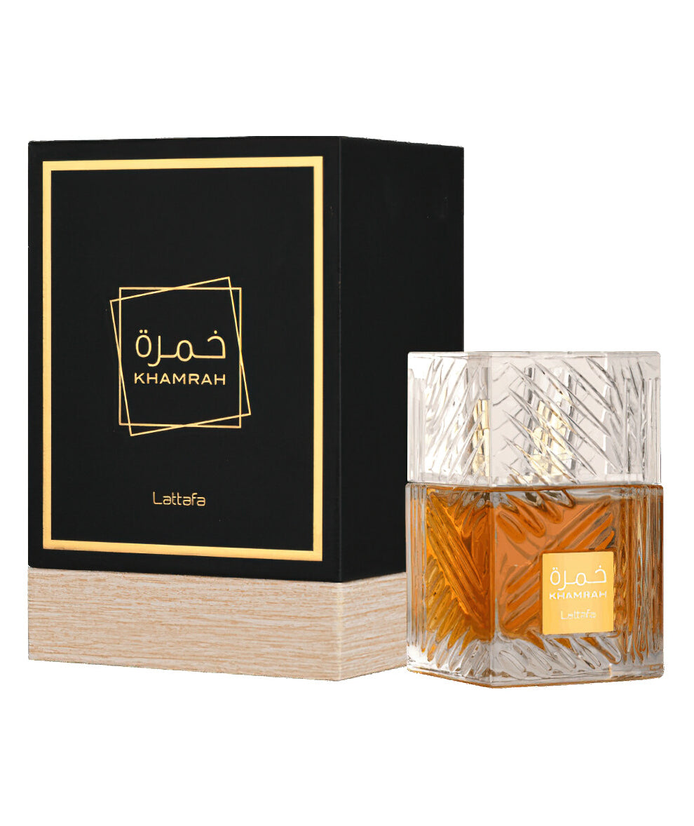 {{ BOIS_DIRIS }} - {{ AROMA_SCENT}} Eau de Parfum KHAMRAH 100 ml de Lattafa