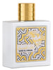 {{ BOIS_DIRIS }} - {{ AROMA_SCENT}} Eau de Parfum QAED AL FURSAN UNLIMITED WHITE 90 ML de Lattafa